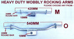 QUAD SUPER HEAVY DUTY WOBBLE SET X 4 + DUAL WOBBLE SET X 2 FOR BOAT TRAILER.