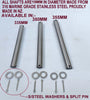 3/4 Or 19mm 316 Marine Grade Stainless Pins For Trailers Rollers (*)
