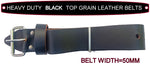 TOOL BELT- BLACK HEAVY DUTY LEATHER SLIDE & SWAP ON BELT FOR 33" TO 45" INCH