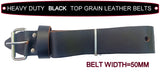 TOOL BELT- BLACK HEAVY DUTY LEATHER SLIDE & SWAP ON BELT FOR 33" TO 45" INCH