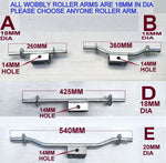 WOBBLE ROLLER SET FOR BOAT TRAILER