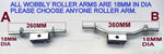 WOBBLE ROLLER SET FOR BOAT TRAILER