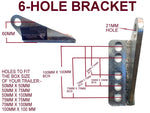 KEEL ROLLER POLYURATHANE + 6 HOLE BRACKET+ END CAPS +19MM HEX BOLT FOR BOAT TRAILER