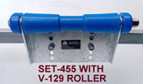 KEEL ROLLERS-300MM  POLYURETHANE ROLLER WITH BRACKET + 2 X END CAPS +19MM HEX BOLT