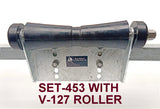 KEEL ROLLERS-300MM  POLYURETHANE ROLLER WITH BRACKET + 2 X END CAPS +19MM HEX BOLT