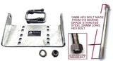 KEEL ROLLER SUPER HEAVY DUTY BRACKET+POLYURETHINE ROLLERS+END CAPS +16MM OR 19MM SHAFTS FOR BOATTRAILERS