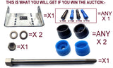 KEEL ROLLER WITH POLYURETHANE ROLLER + BRACKET + 2 X END CAP +19MM BOLT