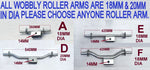 WOBBLE ROLLER DUAL ASSEMBLY WITH ROLLER ARM FOR BOAT TRAILERS X 6