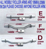 WOBBLE ROLLER DUAL  ASSEMBLY WITH ROLLER ARM FOR BOAT TRAILERS