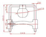 TRAILER COUPLING LOCK TO SUIT 50MM, 1 7/8' & 2' COUPLING