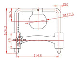 TRAILER COUPLING LOCK TO SUIT 50MM, 1 7/8' & 2' COUPLING