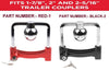 TRAILER COUPLING LOCK TO SUIT 50MM, 1 7/8' & 2' COUPLING