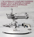 1 7/8’ HYDRAULIC COUPLING OVERRIDE- 2500KG  WITH AUSTRALIAN STANDARD AS4177.3