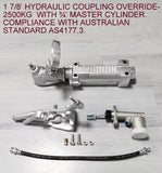 1 7/8’ HYDRAULIC COUPLING OVERRIDE- 2500KG  WITH AUSTRALIAN STANDARD AS4177.3