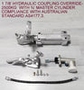1 7/8’ HYDRAULIC COUPLING OVERRIDE- 2500KG  WITH AUSTRALIAN STANDARD AS4177.3