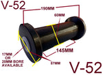 KEEL ROLLERS- 190MM TO SUIT 16MM OR 19MM SHAFT.