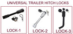 TRAILER HITCH LOCK PIN FOR 2’INCH & 2 ½’ INCH HITCH RECEIVER