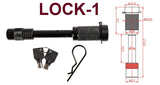 TRAILER HITCH LOCK PIN FOR 2’INCH & 2 ½’ INCH HITCH RECEIVER