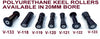 KEEL ROLLER POLYURETHANE WITH 19MM SHAFT.