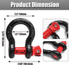 D-RING SHANK x 2 FOR BOATS TRAILERS/UTV/ATV VEHICLES-HEAVY DUTY 2TON