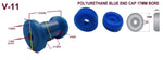 KEEL ROLLER WITH 2 X END CAPS AND 16MM BOLT FOR BOAT TRAILERS