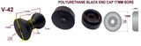 KEEL ROLLER WITH 2 X END CAPS AND 16MM BOLT FOR BOAT TRAILERS