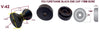 KEEL ROLLER WITH 2 X END CAPS AND 16MM BOLT FOR BOAT TRAILERS
