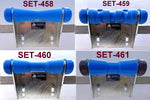 KEEL ROLLER- 200MM  POLYETHYLENE + BRACKET+'U' BOLT+ 2 X END CAPS +19MM HEX BOLT