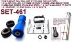 KEEL ROLLER- 200MM  POLYETHYLENE + BRACKET+'U' BOLT+ 2 X END CAPS +19MM HEX BOLT