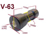 KEEL ROLLERS FOR BOAT TRAILER --150MM TO 158MM POLYURETHANE ROLLERS