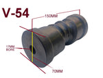 KEEL ROLLERS FOR BOAT TRAILER --150MM TO 158MM POLYURETHANE ROLLERS