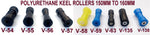 KEEL ROLLERS FOR BOAT TRAILER --150MM TO 158MM POLYURETHANE ROLLERS
