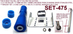 KEEL ROLLER WITH POLYURETHANE ROLLER + BRACKET + 2 X END CAP +19MM BOLT