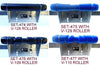 KEEL ROLLER WITH POLYURETHANE ROLLER + BRACKET + 2 X END CAP +19MM BOLT