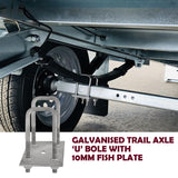 ‘U’ BOLTS SQUAR & FISH PLATE FOR LEAF SPRING BOAT TRAILERS