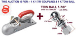 1 7/8’ COUPLING - 2000KG  WITH AUSTRALIAN STANDARD AS4177.3 WITH TOWBALL