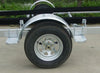 MUDGUARD-GALVANISED STEEL FOR SINGLE AXLE + NON SKID STEP TO SUIT 13"& 14" WHEELS