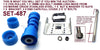 KEEL ROLLER- 200MM + BRACKET+'U' BOLT+ 2 X FULL COVER END CAPS +19MM HEX BOLT