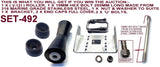 KEEL ROLLER SUPER HEAVY DUTY BRACKET+POLYURETHINE ROLLERS+END CAPS +16MM OR 19MM SHAFTS FOR BOATTRAILERS