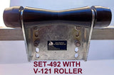 KEEL ROLLER SUPER HEAVY DUTY BRACKET+POLYURETHINE ROLLERS+END CAPS +16MM OR 19MM SHAFTS FOR BOATTRAILERS