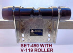 KEEL ROLLER SUPER HEAVY DUTY BRACKET+POLYURETHINE ROLLERS+END CAPS +16MM OR 19MM SHAFTS FOR BOATTRAILERS