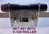 KEEL ROLLER SUPER HEAVY DUTY BRACKET+POLYURETHINE ROLLERS+END CAPS +16MM OR 19MM SHAFTS FOR BOATTRAILERS