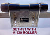 KEEL ROLLER SUPER HEAVY DUTY BRACKET+POLYURETHINE ROLLERS+END CAPS +16MM OR 19MM SHAFTS FOR BOATTRAILERS