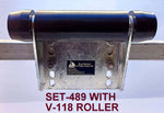 KEEL ROLLER SUPER HEAVY DUTY BRACKET+POLYURETHINE ROLLERS+END CAPS +16MM OR 19MM SHAFTS FOR BOATTRAILERS