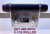 KEEL ROLLER SUPER HEAVY DUTY BRACKET+POLYURETHINE ROLLERS+END CAPS +16MM OR 19MM SHAFTS FOR BOATTRAILERS