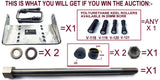 KEEL ROLLER SUPER HEAVY DUTY BRACKET+POLYURETHINE ROLLERS+END CAPS +16MM OR 19MM SHAFTS FOR BOATTRAILERS