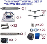 QUAD SUPER HEAVY DUTY WOBBLE SET X 4 + DUAL WOBBLE SET X 2 FOR BOAT TRAILER.