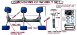BOAT ROLLER SUPER HEAVY DUTY WOBBLY SETS FOR TRAILER-2 X SETS OF 3 + 10 X DUAL