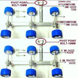 WOBBLY ROLLER SUPER HEAVY DUTY FULL SET FOR BOAT TRAILER, 2 X SETS OF 8 & 4 X SETS OF 3