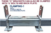 KEEL ROLLER- 200MM + 'C' BRACKET+ 2 X FULL COVER END CAPS +19MM HEX BOLT